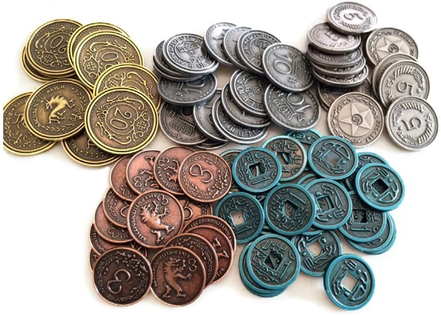 Monedas Metálicas Scythe - Juego de Mesa