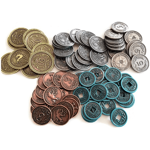 Preventa - Monedas Metálicas Scythe - Juego de Mesa