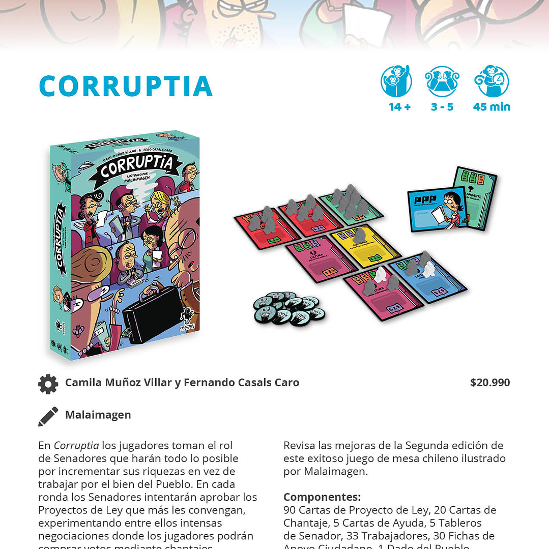 Corruptia - Juego de Mesa - Español 3