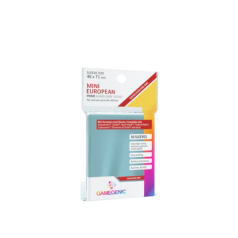 Game Genic - Protectores Prime - Mini European (46 x 71 mm)