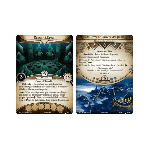 Arkham Horror LCG - Arrecife del Diablo / La Conspiración de Innsmouth - Español