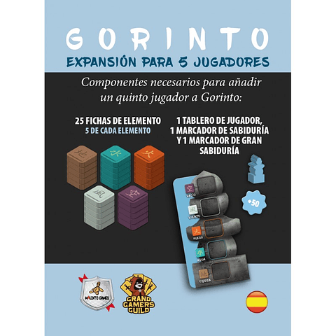 Gorinto - Pack Expansión Para 5 Jugadores + Dragón - Español