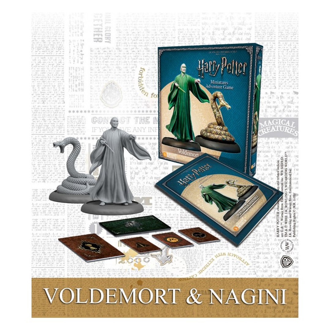 Preventa - Harry Potter Miniatures Adventure Game - Lord Voldemort & Nagini - Español 1
