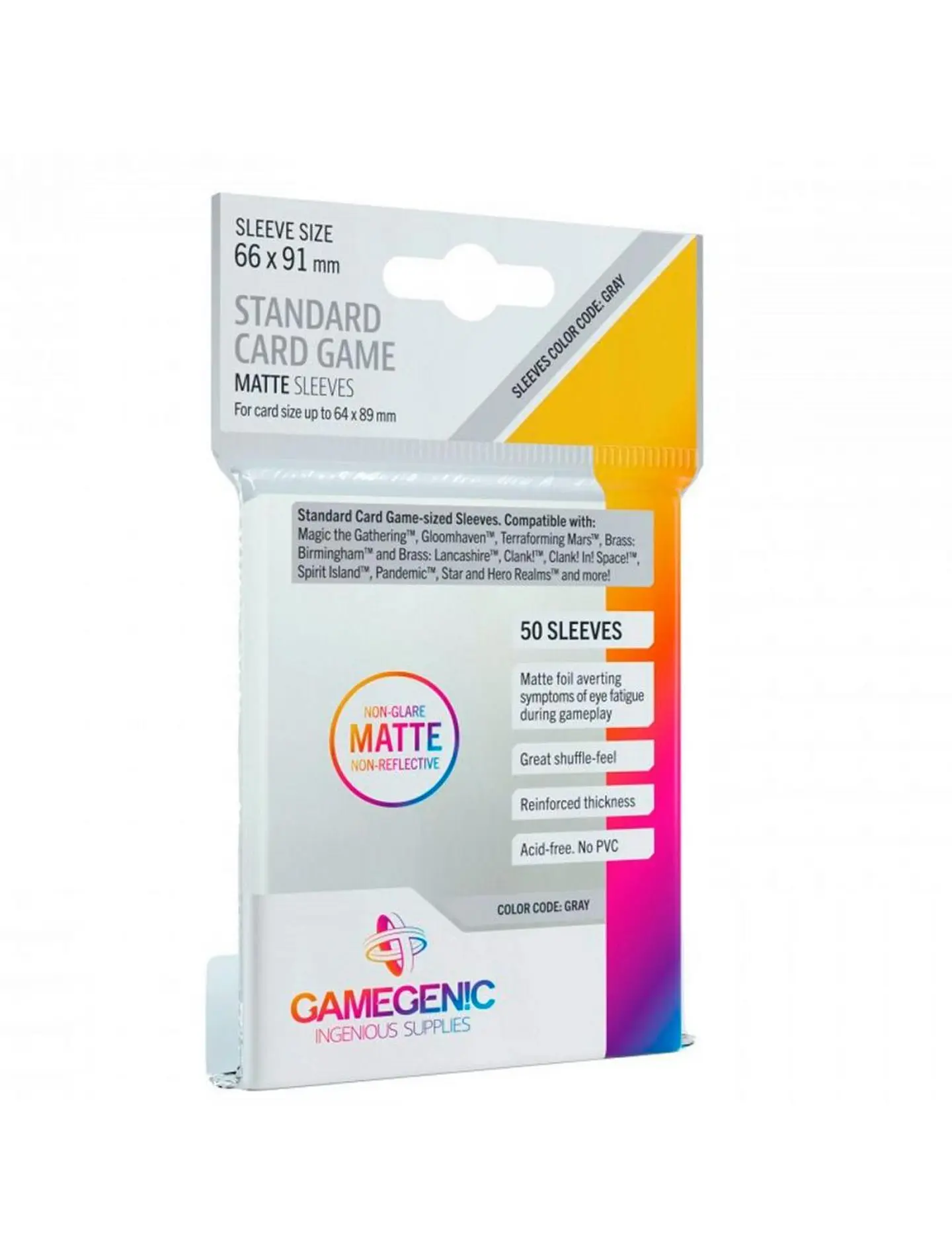 Game Genic - Protectores Matte - Standard (66 x 91 mm) 1