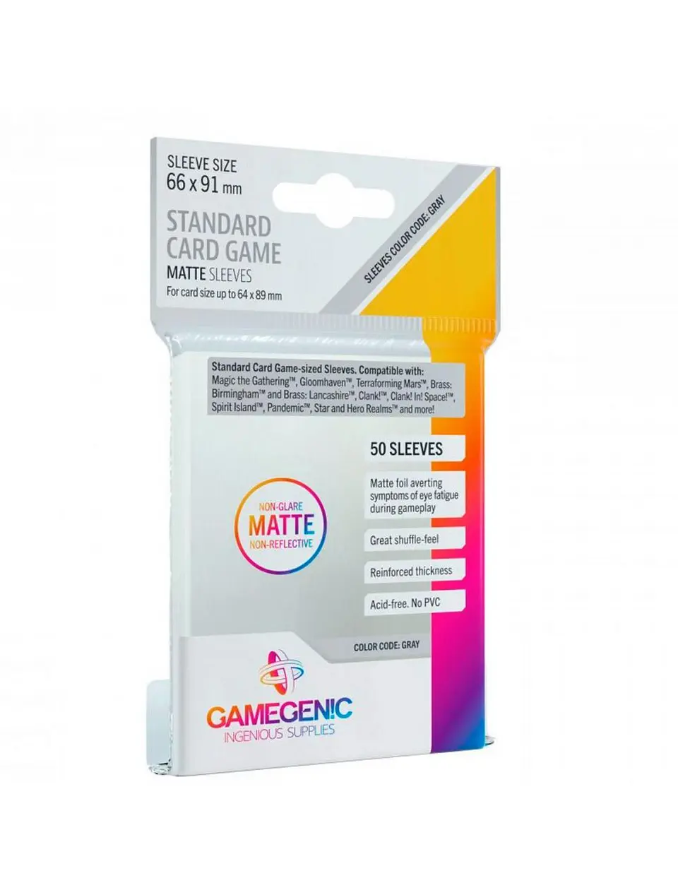 Game Genic - Protectores Matte - Standard (66 x 91 mm) 1