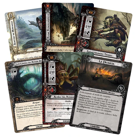 El Señor de los Anillos LCG: Las Penumbras del Bosque Negro - Español