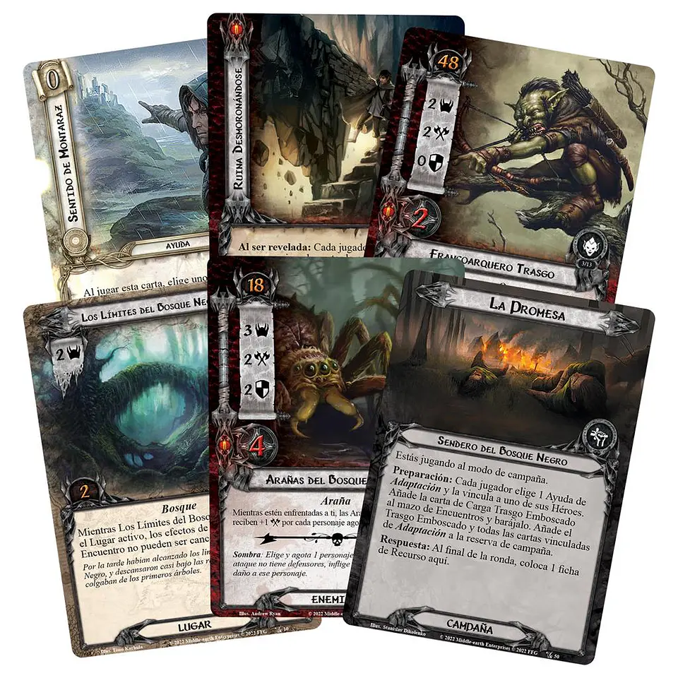 El Señor de los Anillos LCG: Las Penumbras del Bosque Negro - Español 2