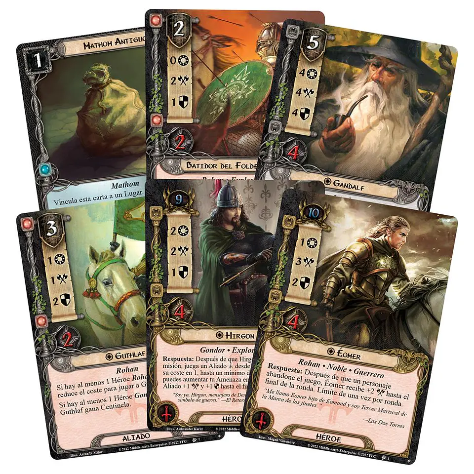 El Señor de los Anillos LCG: Jinetes de Rohan Mazo de Inicio - Español 2