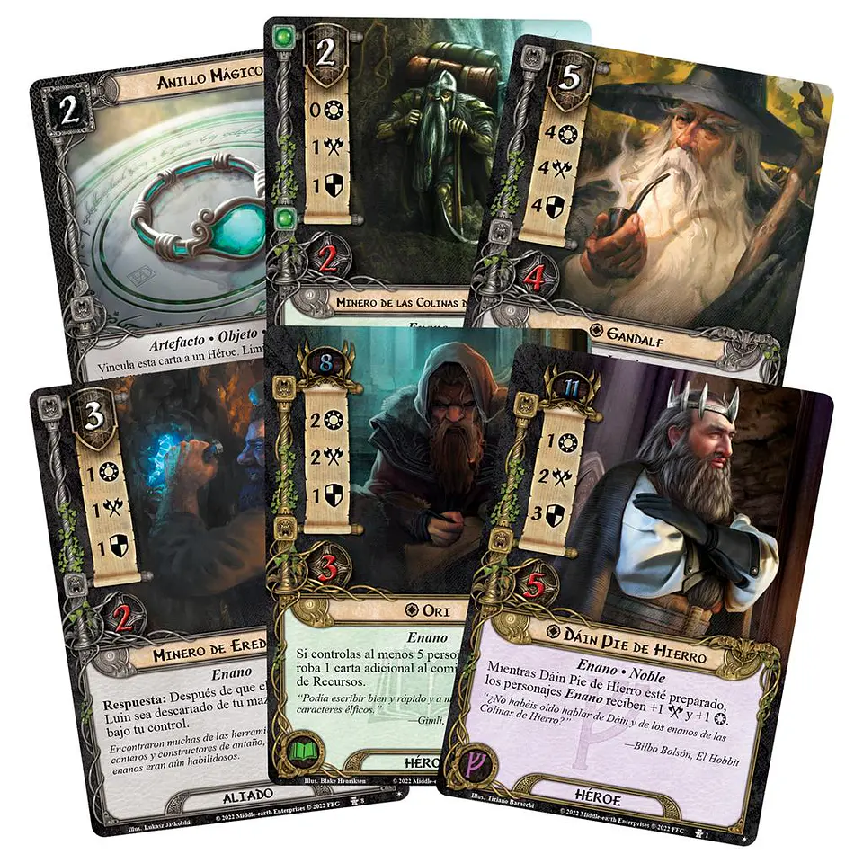 El Señor de los Anillos LCG: Enanos de Durin Mazo de inicio - Español 2