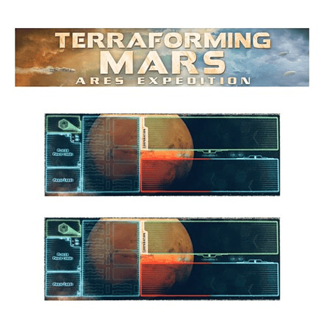 Preventa - 2x Tapete de Neopreno - Expedición Ares - Terraforming Mars - Español