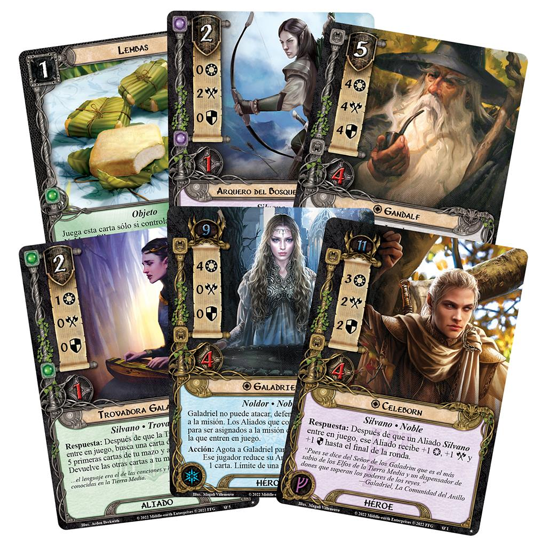 El Señor de los Anillos LCG: Elfos de Lórien Mazo de inicio - Español 2
