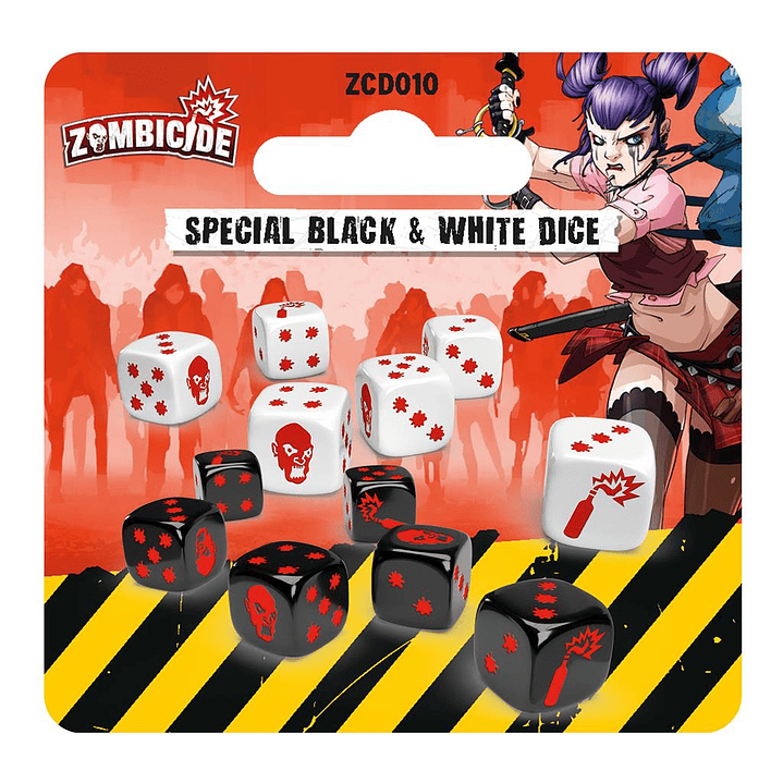 Zombicide Segunda Edición Special Black & White Dice - Español 1