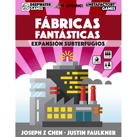 Preventa - FÁBRICAS FANTÁSTICAS - Expansión SUBTERFUGIOS - Español