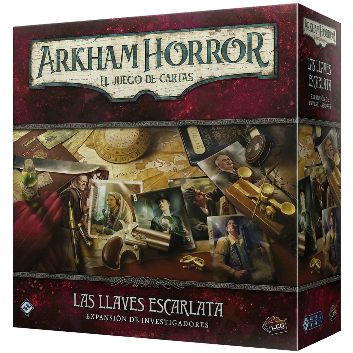 Arkham Horror LCG Las Llaves Escarlata exp. investigadores - Español 1