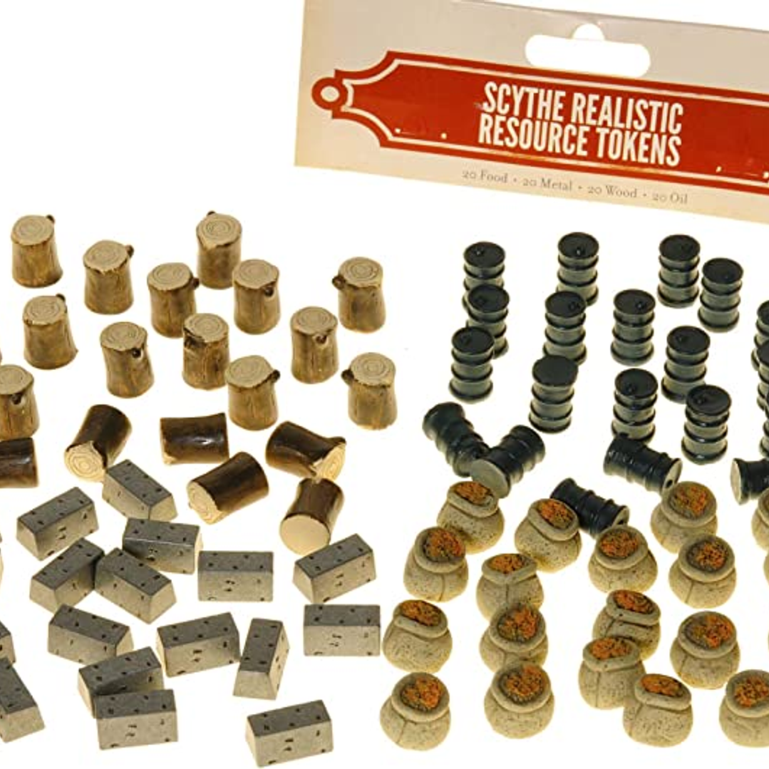 Scythe: Fichas de Recursos Realistas 4