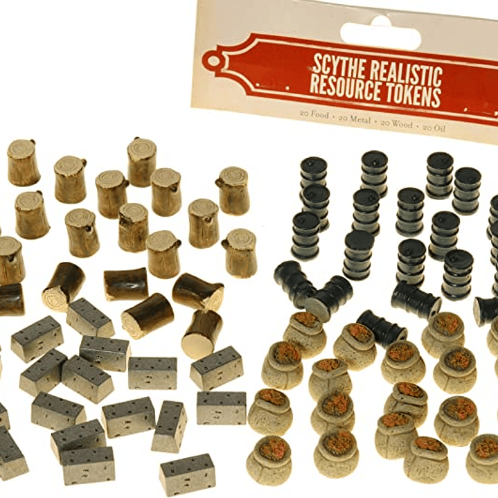 Scythe: Fichas de Recursos Realistas 4