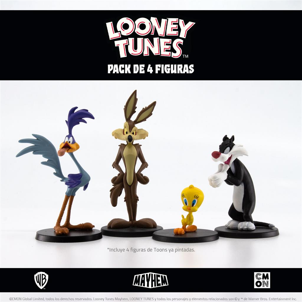 Preventa - Looney Tunes Mayhem: Pack de 4 Figuras - Español