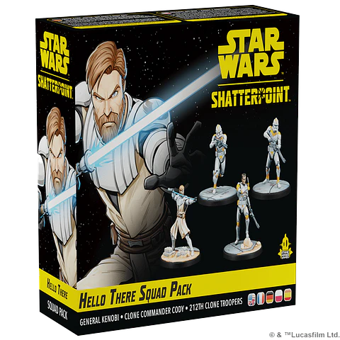 Star Wars Shatterpoint Hello There – General Obi-Wan Kenobi Squad Pack - Español
