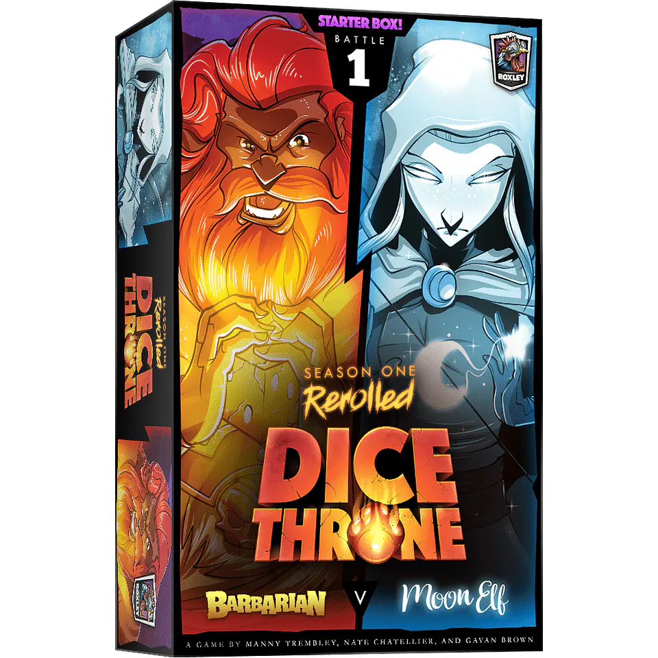 Dice Throne Bárbaro vs Elfa lunar - Español 1