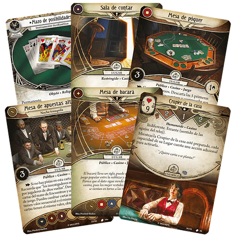 Arkham Horror LCG: fortuna e insensatez pack de escenario - Español