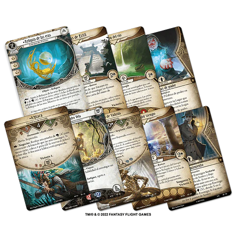 Arkham Horror LCG - Die Vergessene Ära Erweiterung (Spanische Version) – Kooperatives Kartenspiel Für 1–4 Spieler