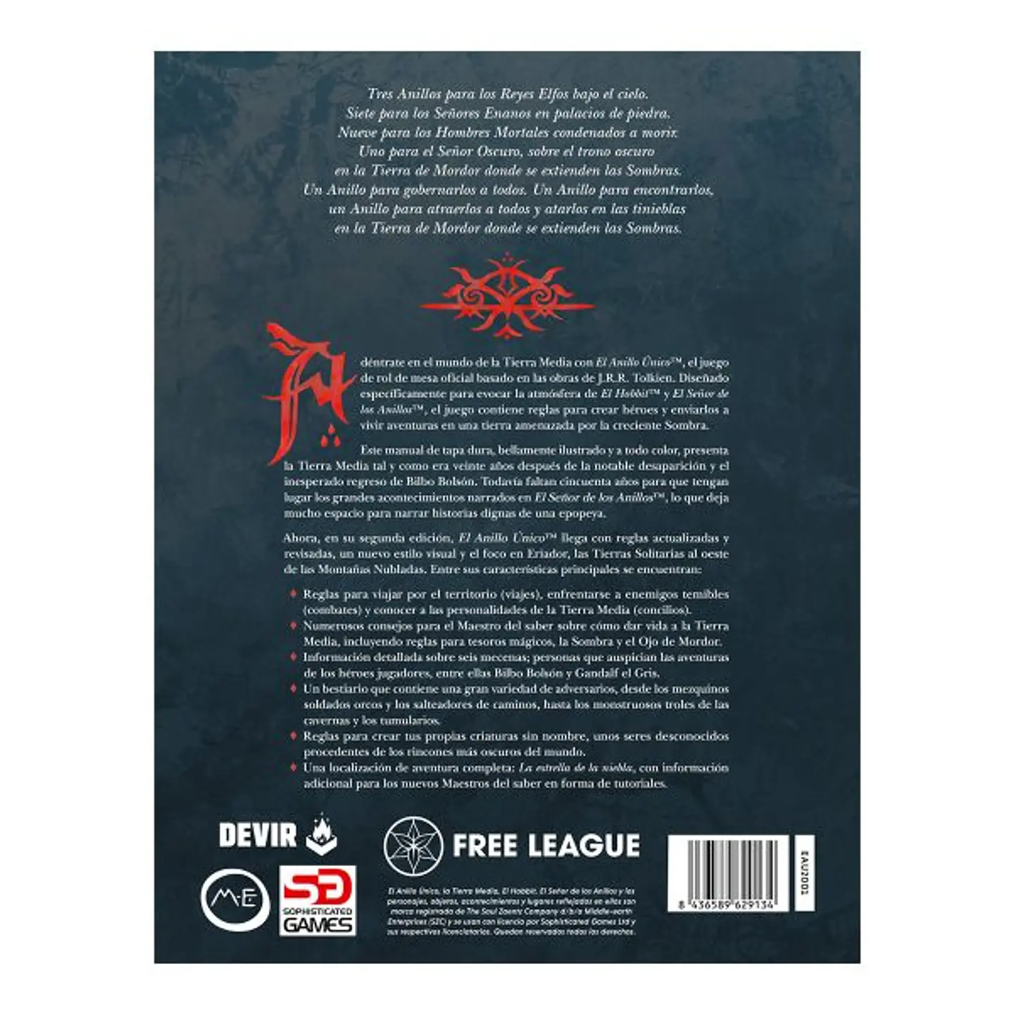 El Anillo Único: Libro Básico - Español 2