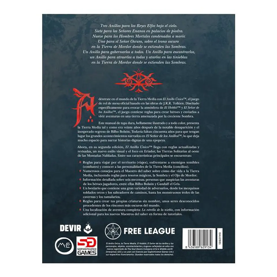 El Anillo Único: Libro Básico - Español 2