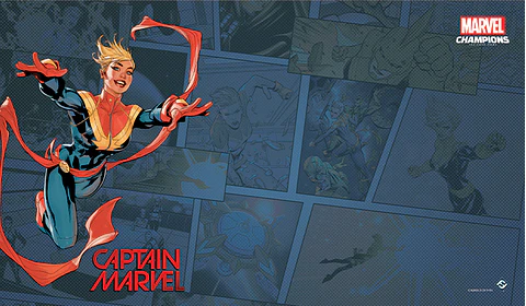 Marvel Champions: Captain Marvel Game Mat