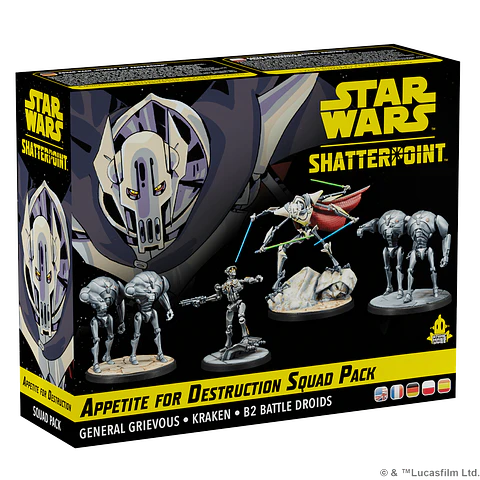 Star Wars Shatterpoint - Hambre de Destrucción Pack de Escuadrón General Grievous - Español