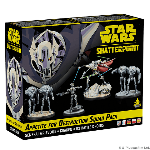 Preventa - Star Wars Shatterpoint - Hambre de Destrucción Pack de Escuadrón General Grievous - Español