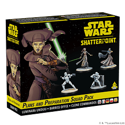 Star Wars Shatterpoint - Planes y Preparativos Pack de Escuadrón General Luminara Unduli - Español