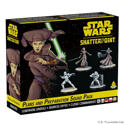 Star Wars Shatterpoint - Planes y Preparativos Pack de Escuadrón General Luminara Unduli - Español