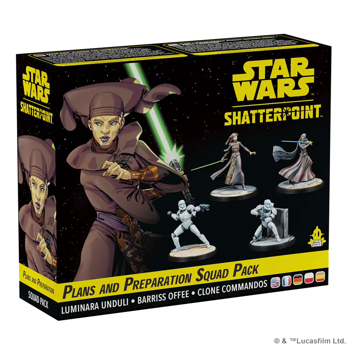 Star Wars Shatterpoint - Planes y Preparativos Pack de Escuadrón General Luminara Unduli - Español 1