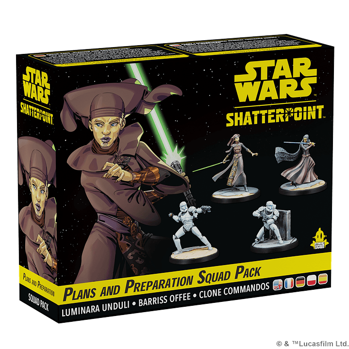 Star Wars Shatterpoint - Planes y Preparativos Pack de Escuadrón General Luminara Unduli - Español 1