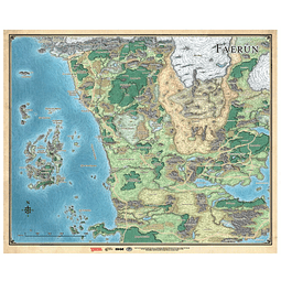 Dungeons and Dragons - Mapa de Faerûn