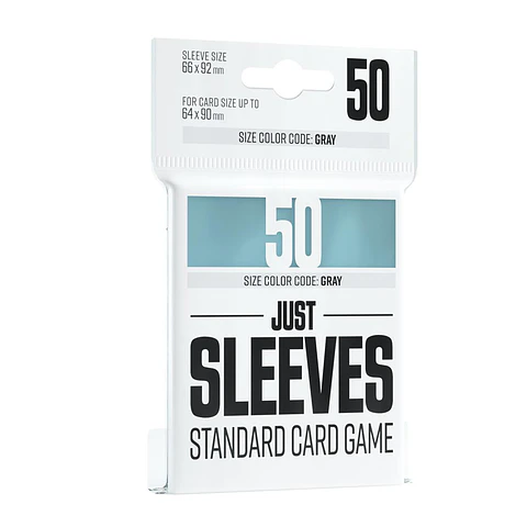 Game Genic - Just Sleeves Standard Card Game Clear (50) - Standard 64X90MM