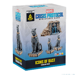 Preventa - Marvel Crisis Protocol Icons of Bast Terrain Pack - Español
