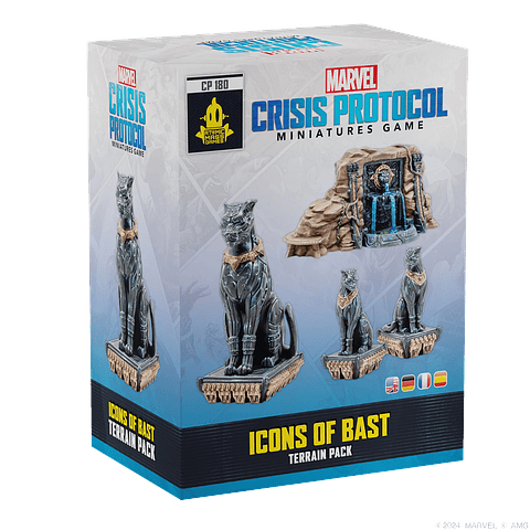 Preventa - Marvel Crisis Protocol Icons of Bast Terrain Pack - Español