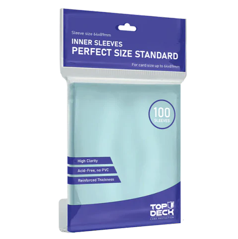 Top Deck - Protector Transparente 64x89mm - Perfect Size Standard