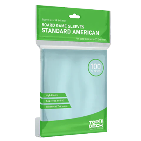 Top Deck - Protector Transparente 57.5x89mm - Standard American