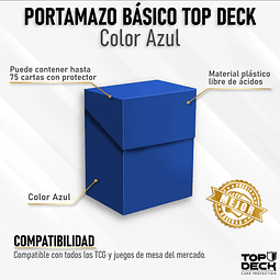 Top Deck - Deck Box básico color Azul