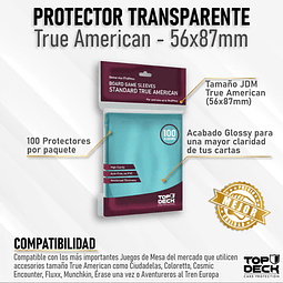 Top Deck - Protector True Standard - 56x87 mm