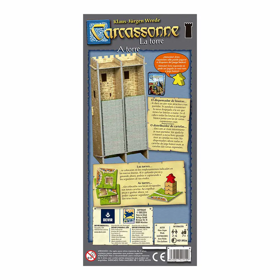Carcassonne: expansión La Torre (2da edición) 2