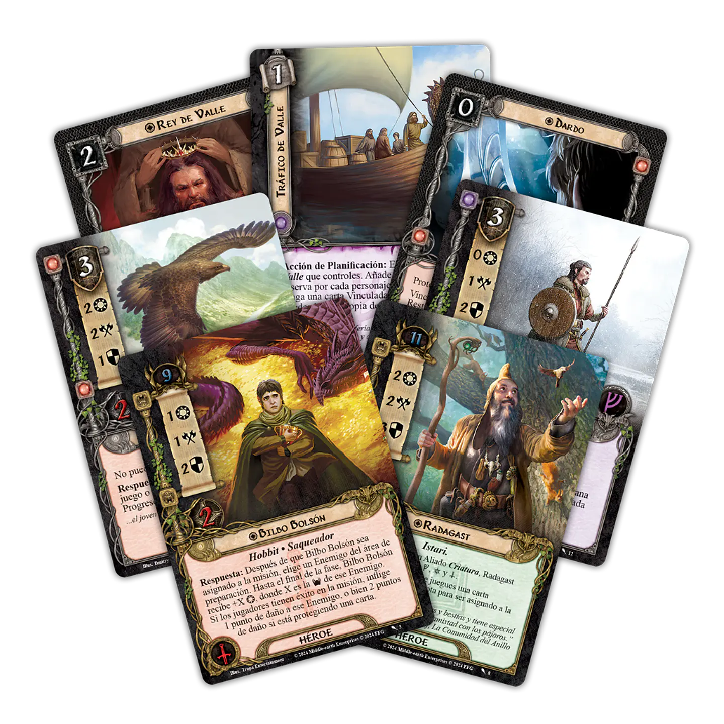 El Señor de los Anillos LCG - Ered Mithrin expansión de héroes - Español 2