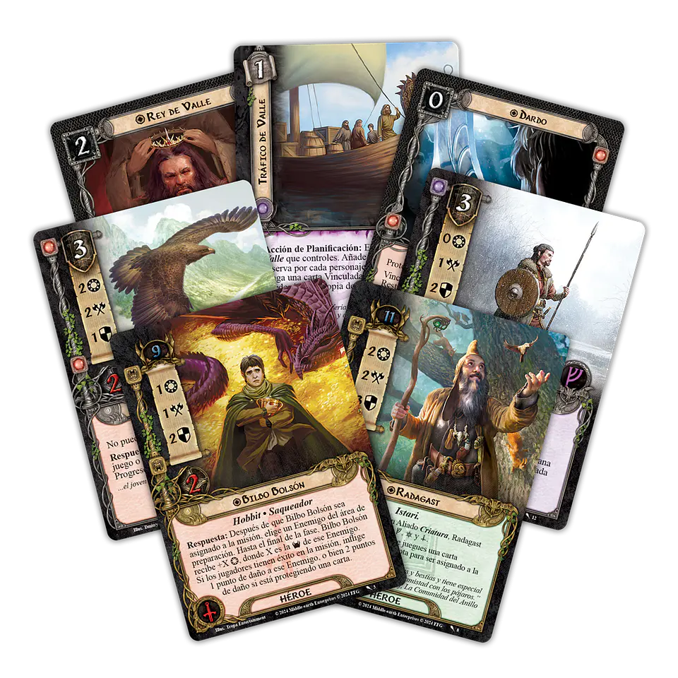 El Señor de los Anillos LCG - Ered Mithrin expansión de héroes - Español 2