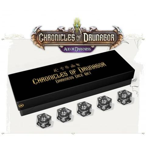 DARKNESS DICE SET - CRÓNICAS DE DRUNAGOR - Español