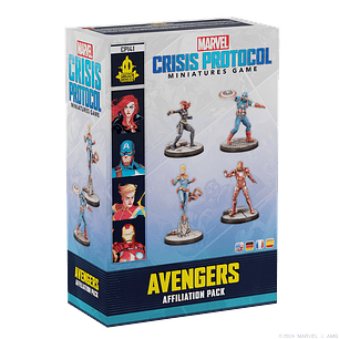 Preventa - Marvel Crisis Protocol - Avengers Affiliation Pack - Español