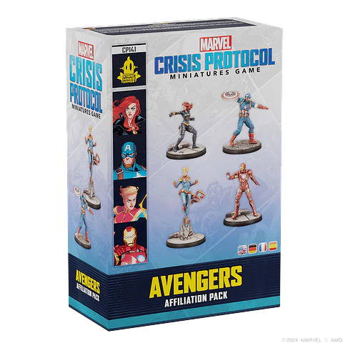 Preventa - Marvel Crisis Protocol - Avengers Affiliation Pack - Español