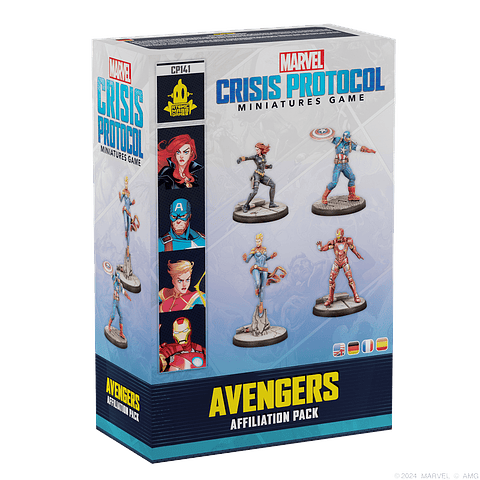 Preventa - Marvel Crisis Protocol - Avengers Affiliation Pack - Español