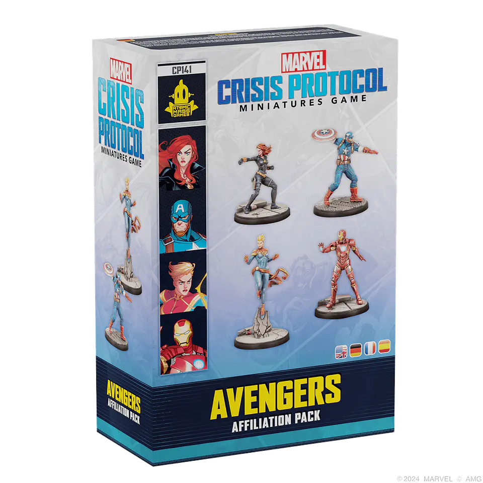 Preventa - Marvel Crisis Protocol - Avengers Affiliation Pack - Español 1
